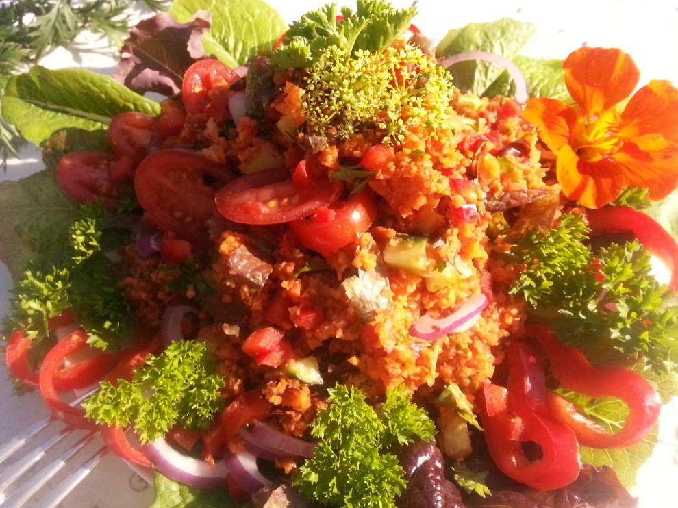 Rohkost-Rezept für glutenfreien Karotten-Couscous-Salat › grün-roh-bunt