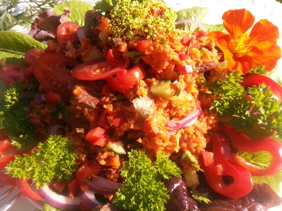 Rohkost-Rezept für glutenfreien Karotten-Couscous-Salat › grün-roh-bunt
