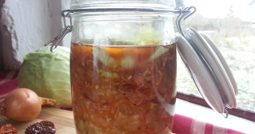 Sauerkraut - Variationen - getrocknete Tomaten - unpasteurisiert Rohkost